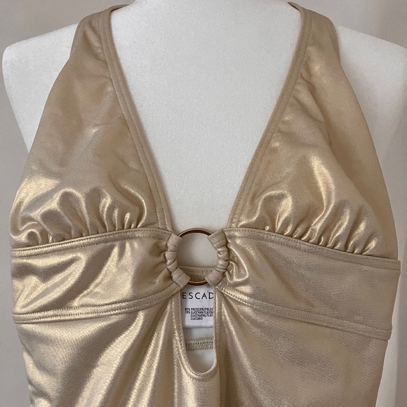 Gold Escada swimsuit - Picture 1 of 8